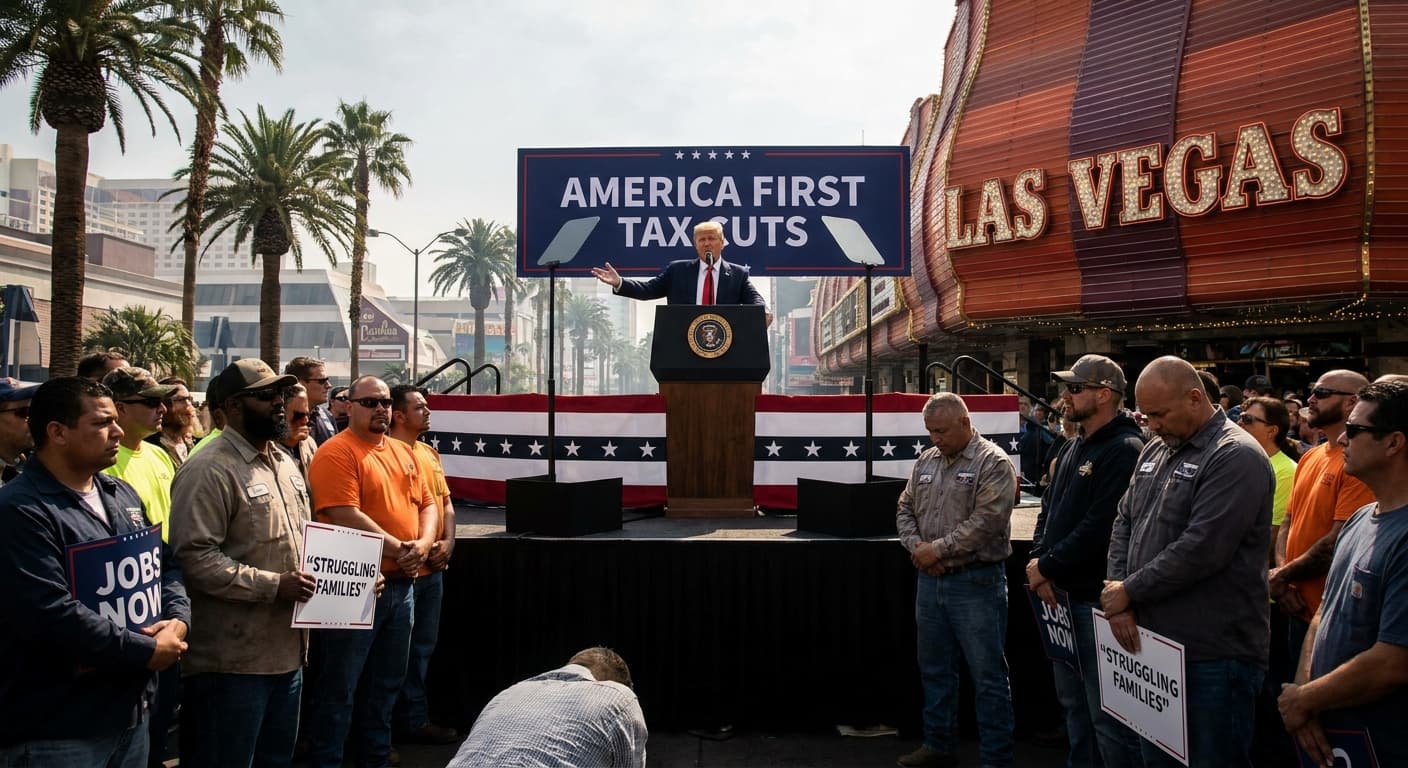 Trump Promotes Tax Cuts in Las Vegas