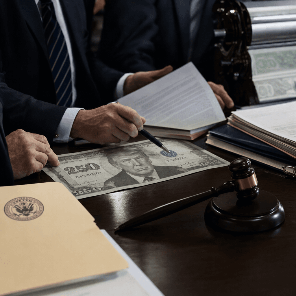 Treasury's Trump $250 Bill Faces Legal Hurdle