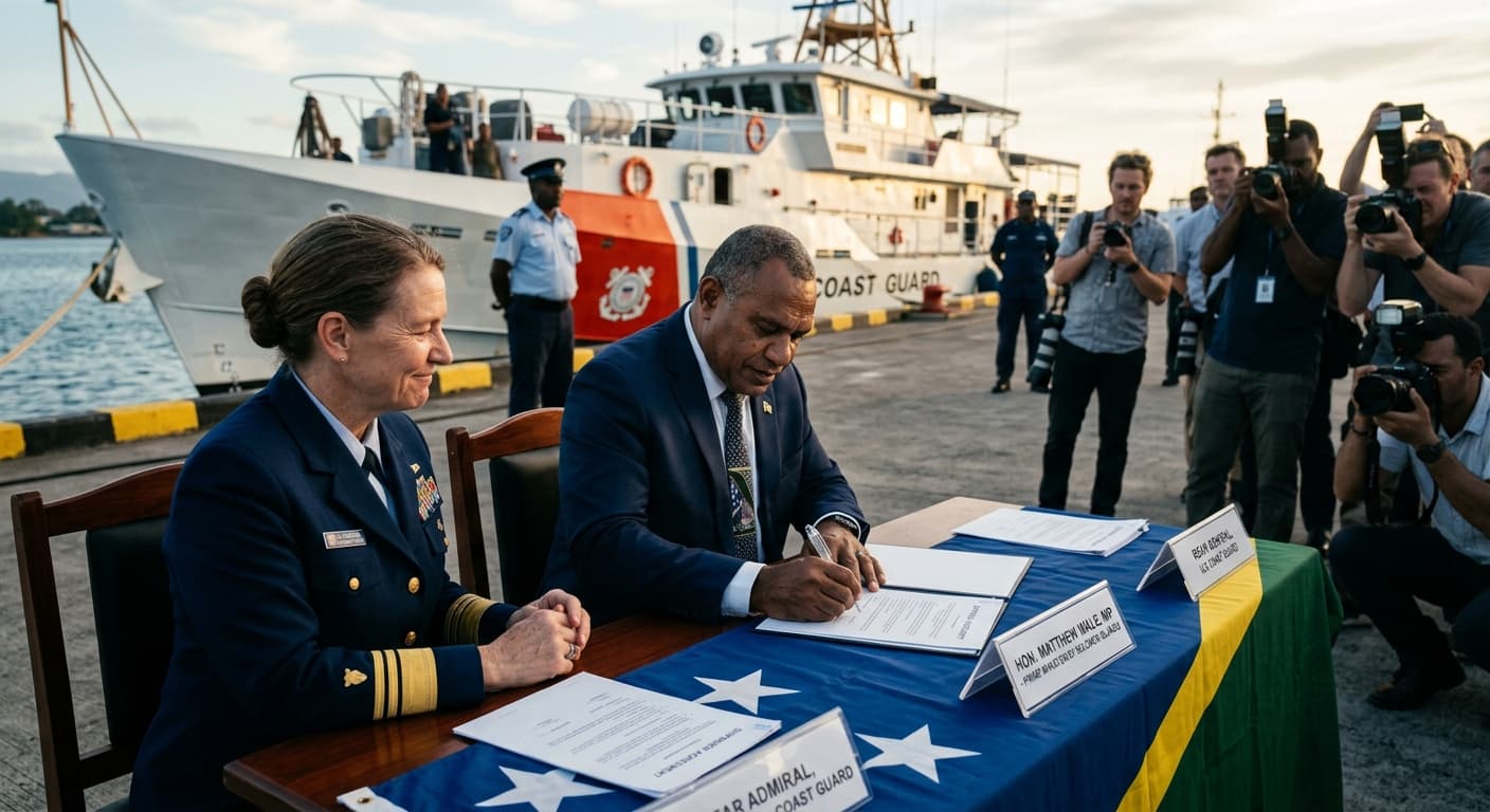 Solomon Islands Signs US Coast Guard Patrol