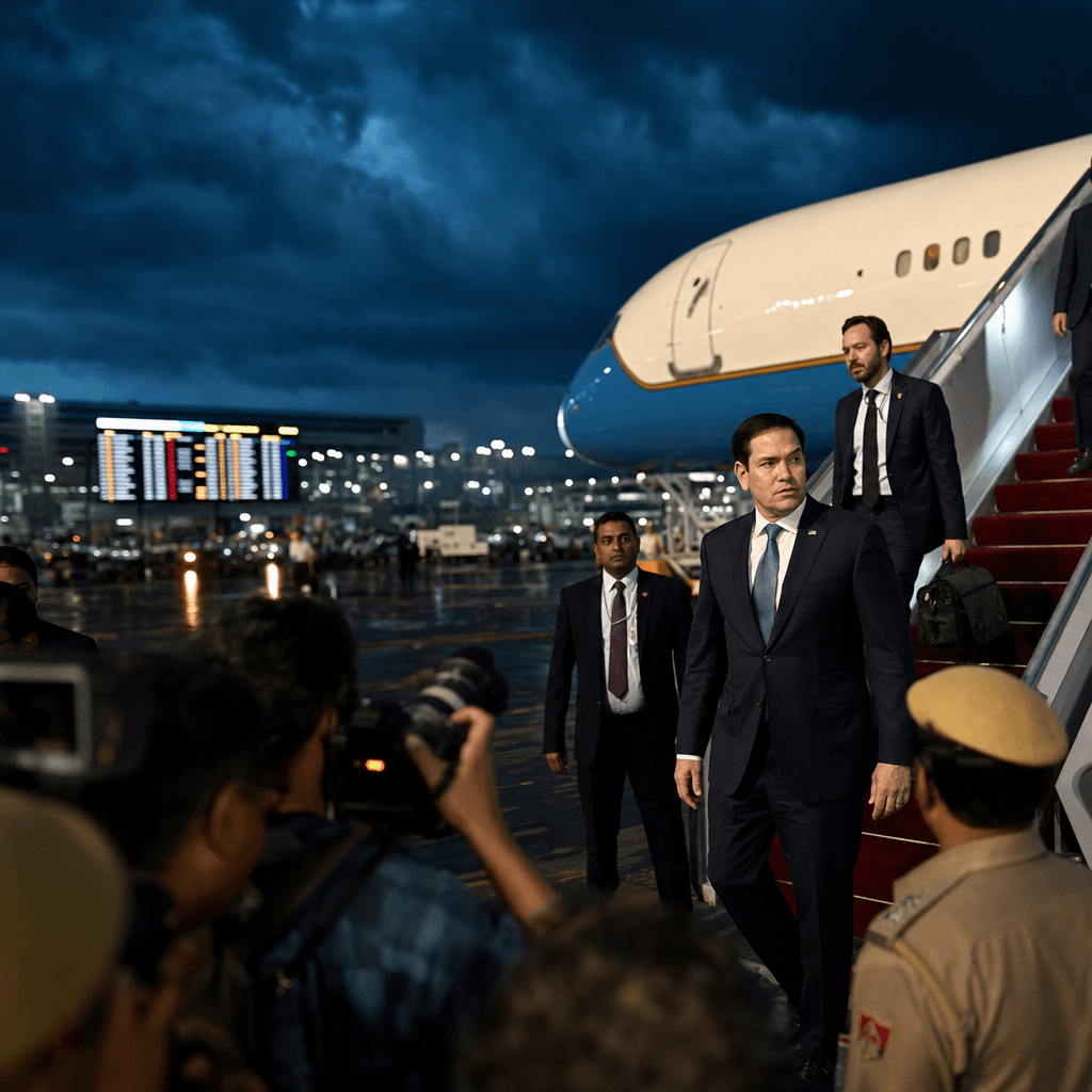 Iran Airspace Closure Disrupts Rubio's Visit