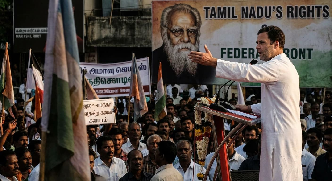 Rahul Gandhi Defends Tamil Nadu's Autonomy