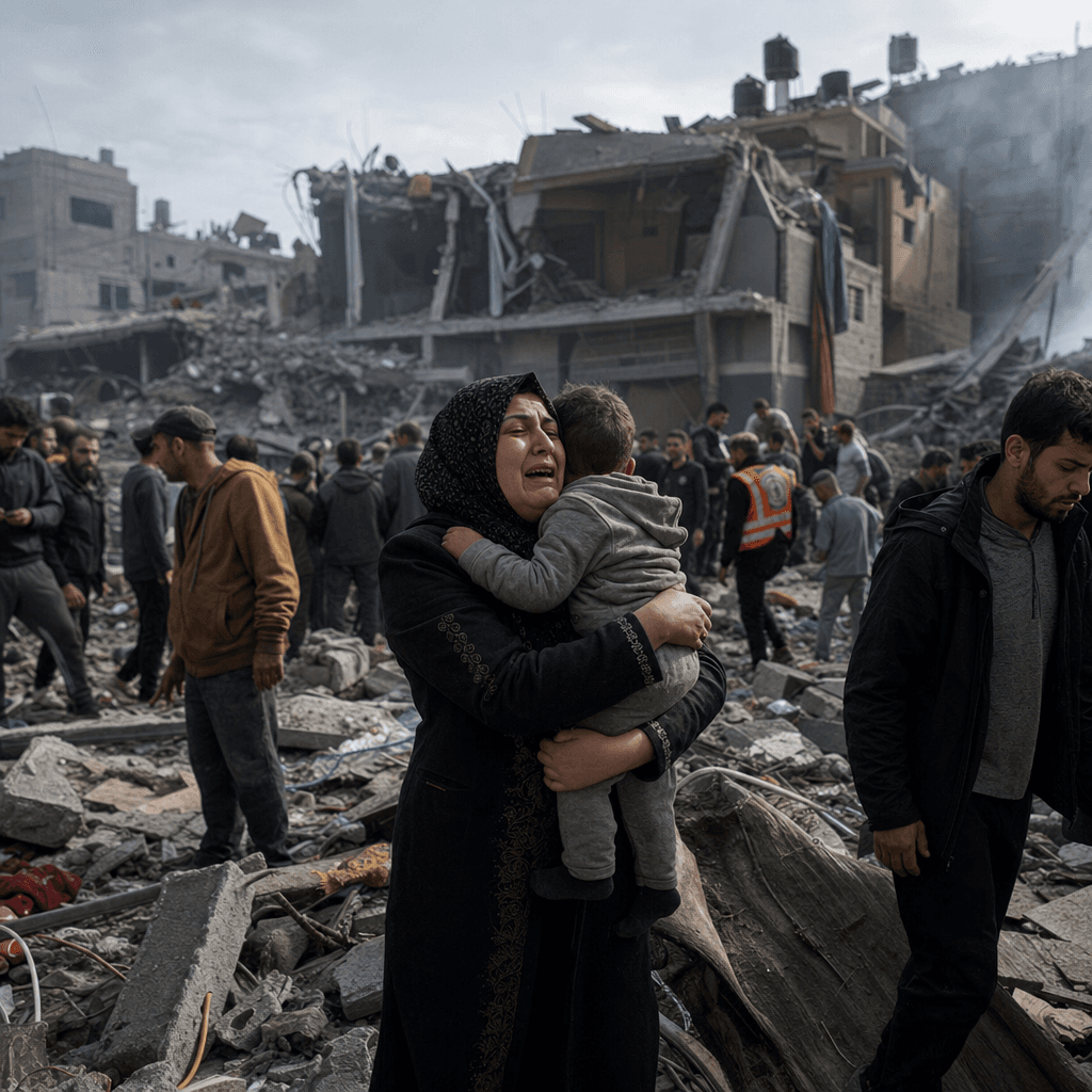 Israeli Airstrike Kills Gaza Family, Threatens Ceasefire Stability