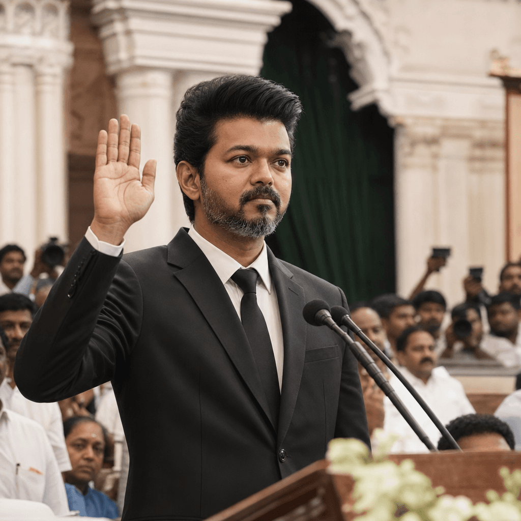 Vijay's Black Suit: A New Tamil Nadu Era