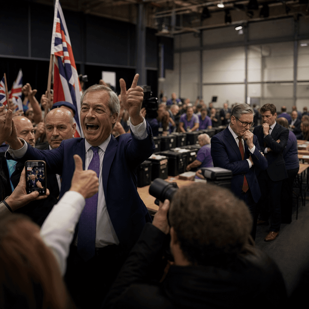 Farage Surges as Starmer's Labour Declines