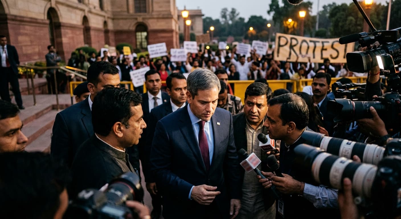 Rubio Defends Hormuz Blockade Amid India Pro