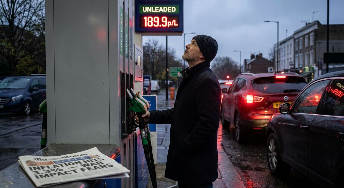 UK Inflation Rises to 3.3% Amid Iran War