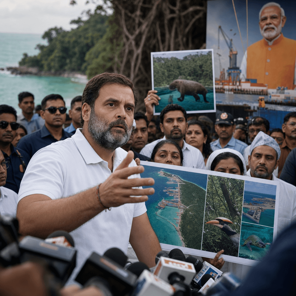 Gandhi Challenges Modi's Nicobar Project