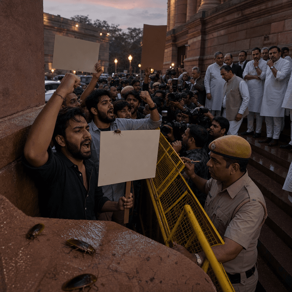 BJP Faces Youth Anger Over Cockroach Janta