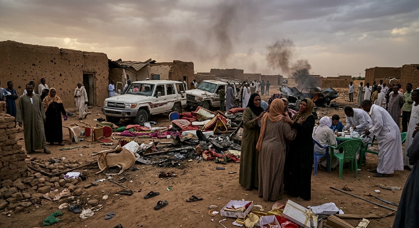 RSF Drone Strikes Target Wedding Convoys