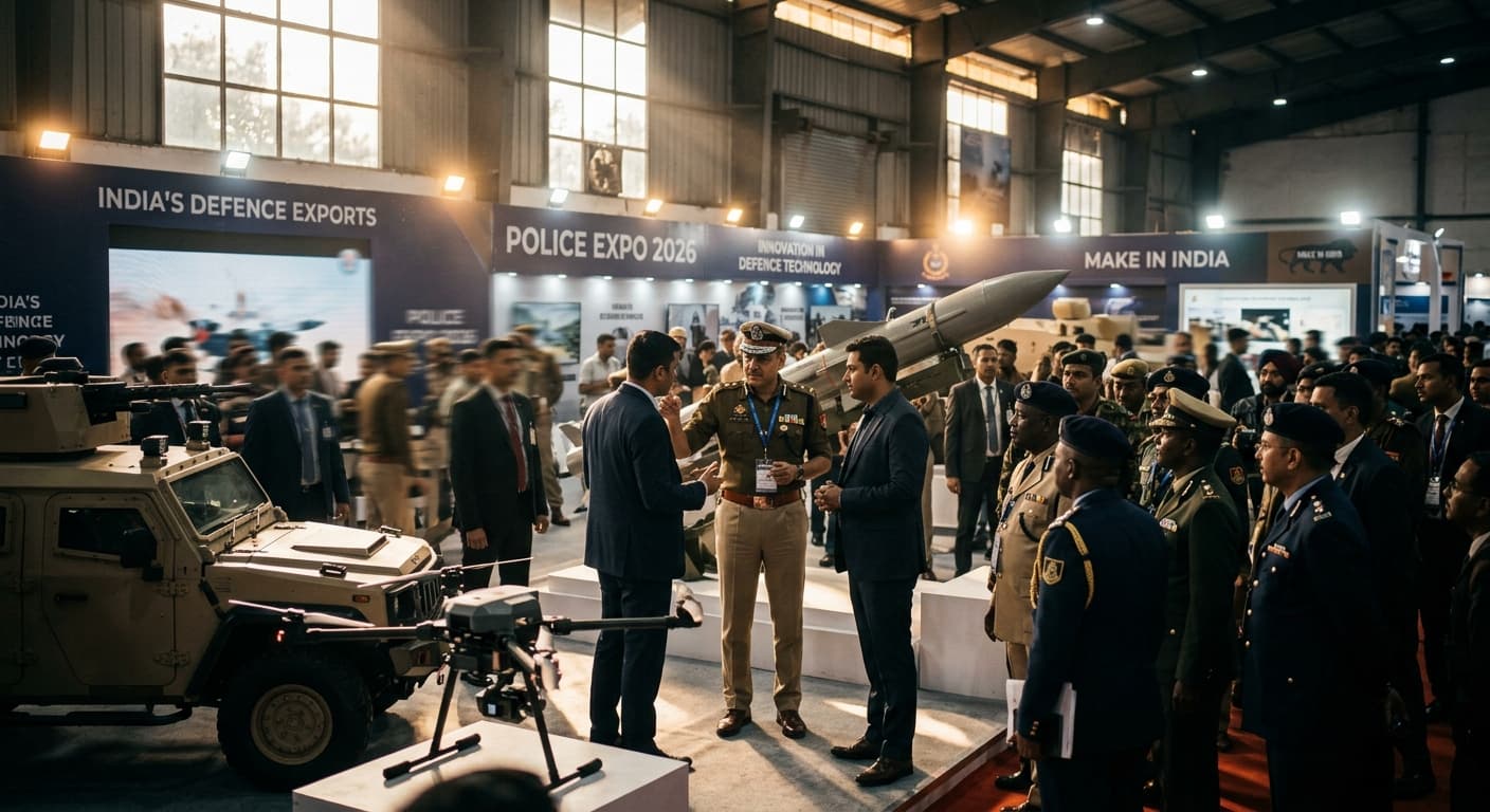 India Showcases Arms at Police Expo 2026
