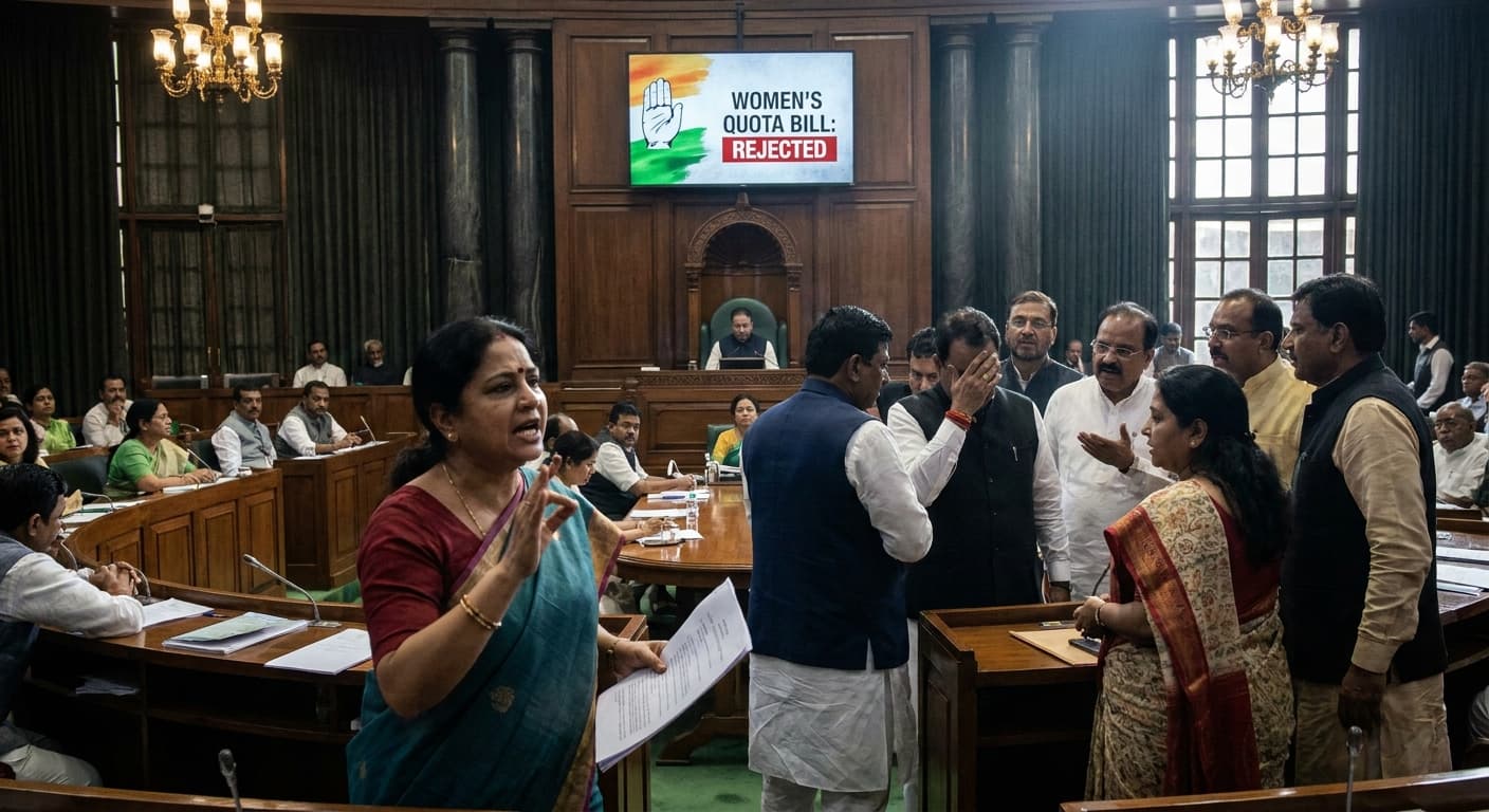 Women’s Quota Bill Fails in Lok Sabha