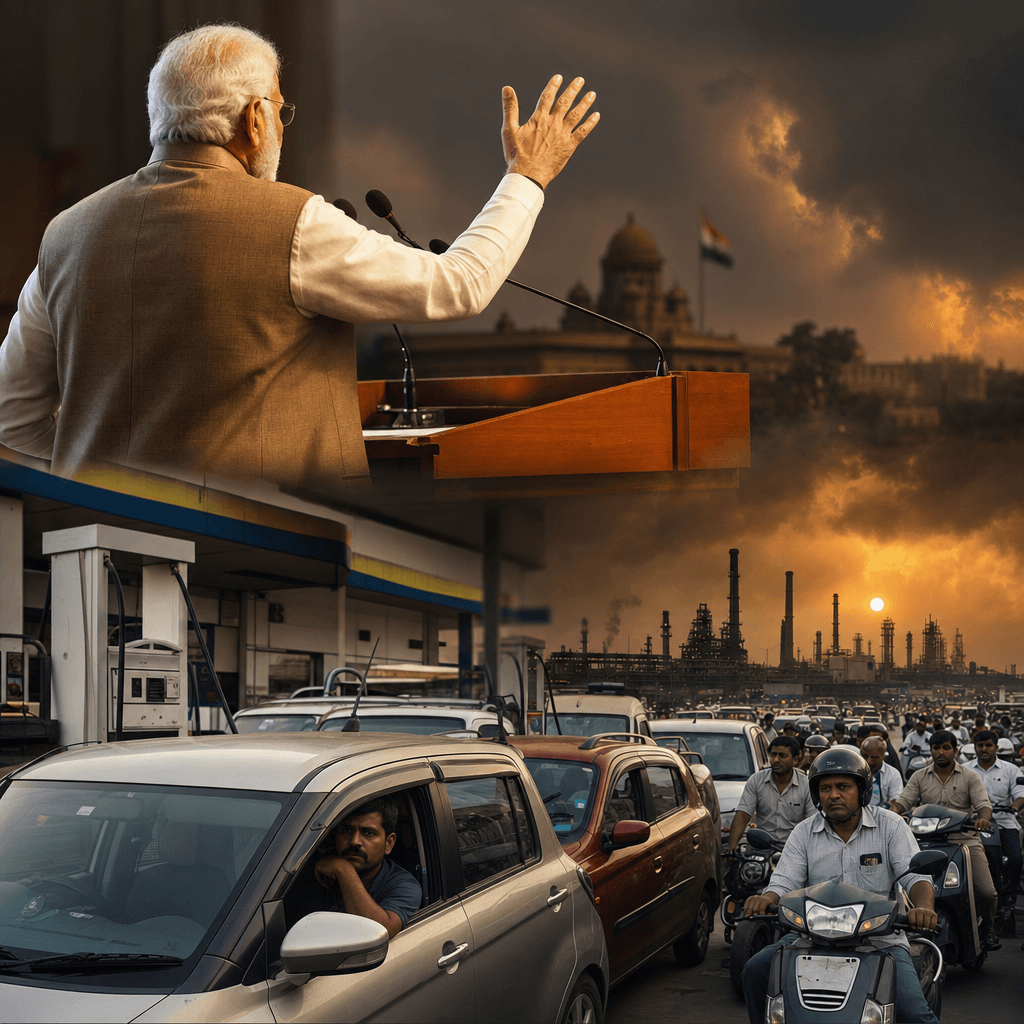 Modi's Fuel Cuts Amid India's Crude Crisis