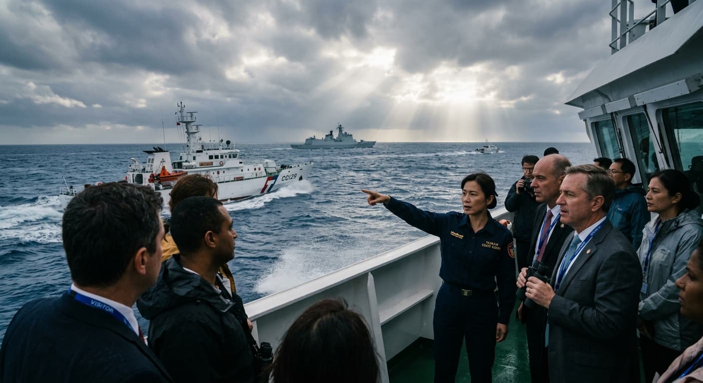Taiwan's Coast Guard Patrol with Foreign MPs