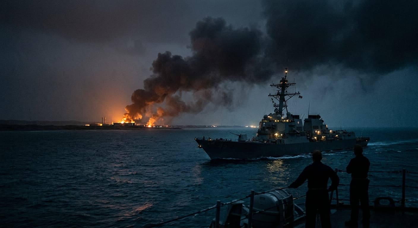US Strikes Iran After Drone Attack on Ship