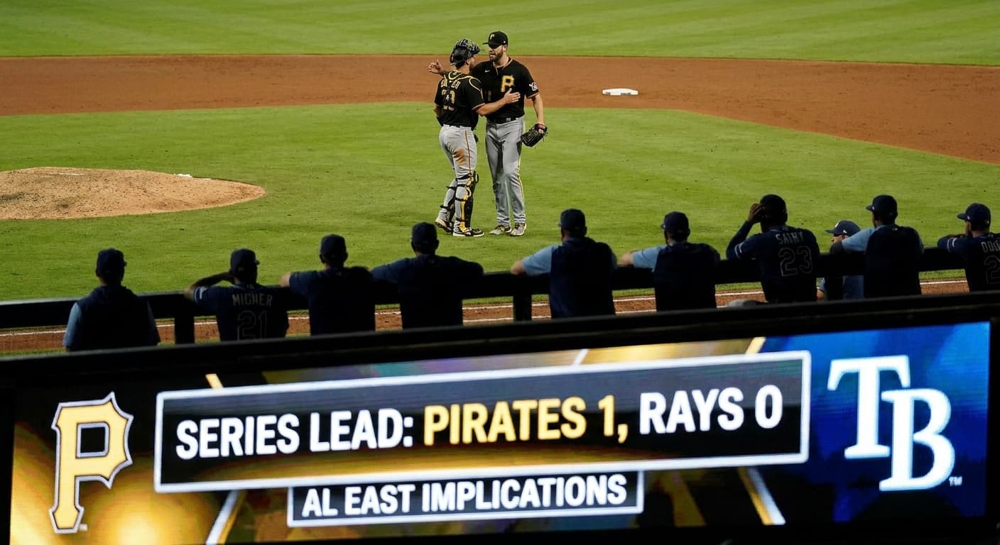 Pirates Lead Rays 1-0