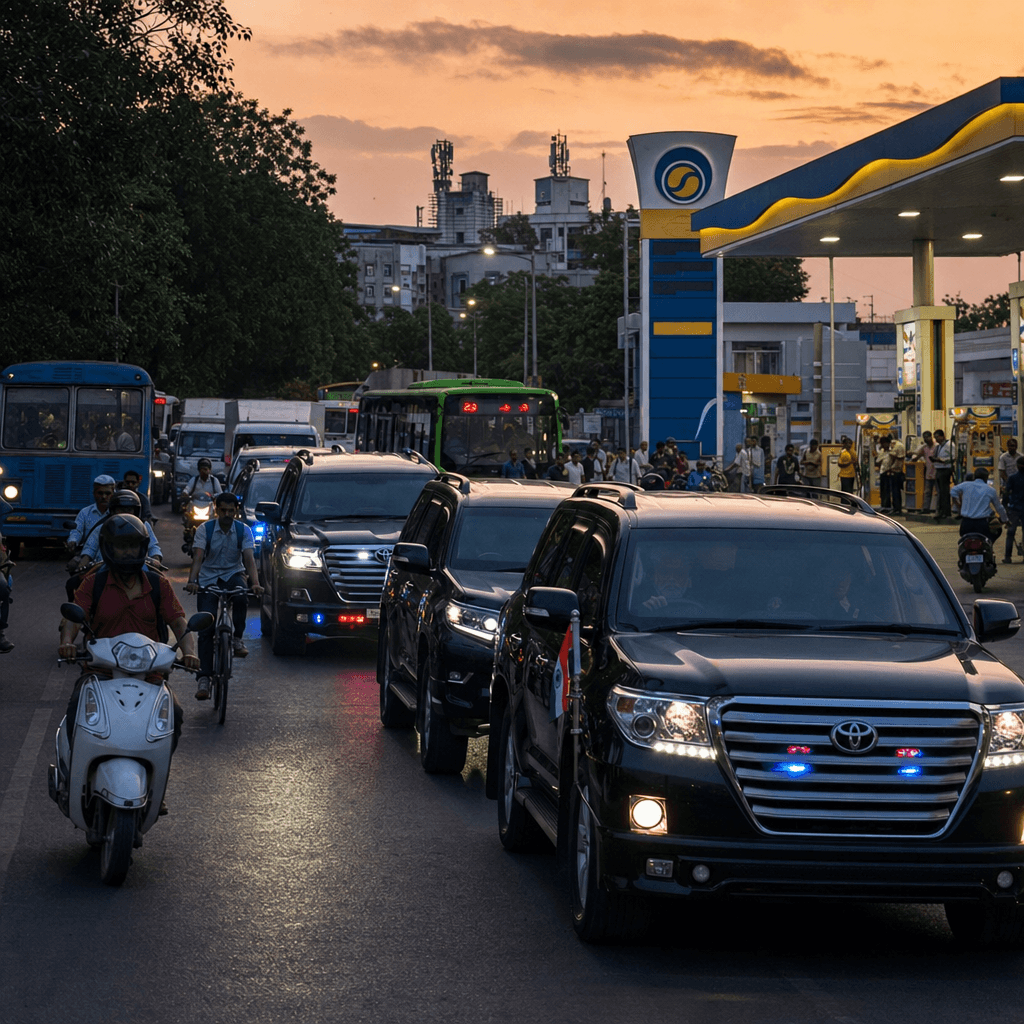 Modi's Fuel Conservation vs. VIP Convoys