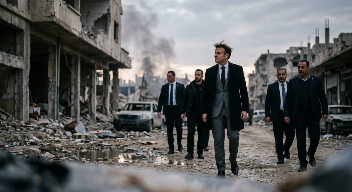 Macron's Visit to Syria Amid Bombings
