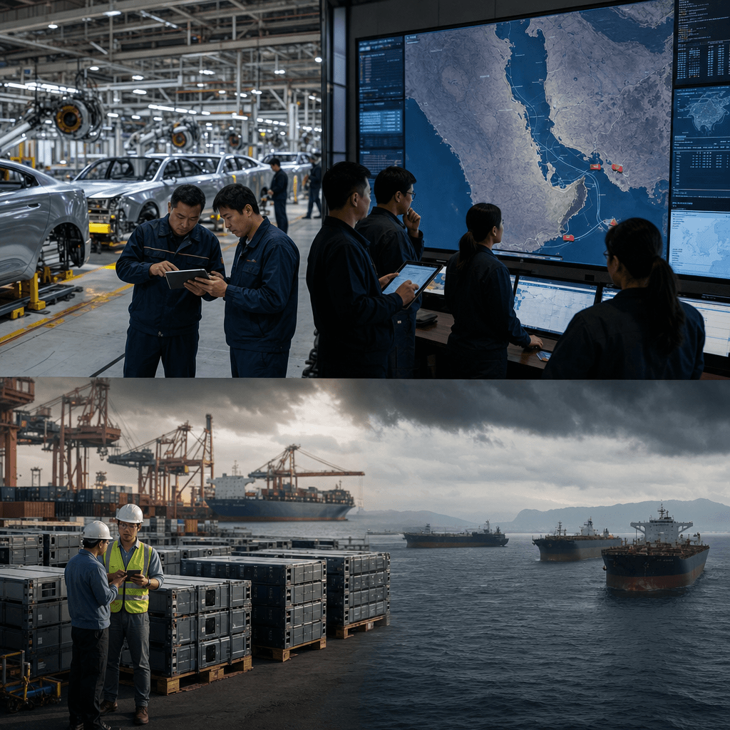 Hormuz Closure Disrupts China's EV Supply