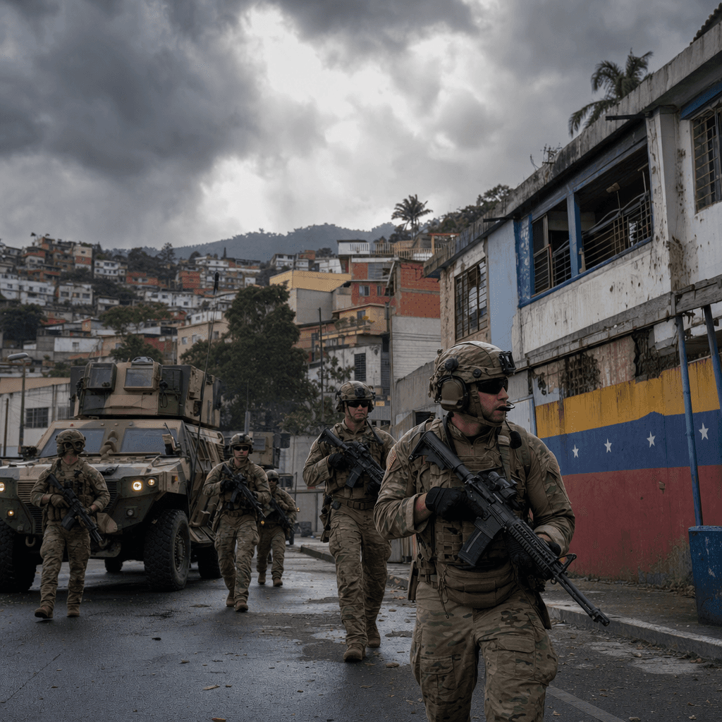 U.S. Troops Conduct Drill in Caracas, Signals