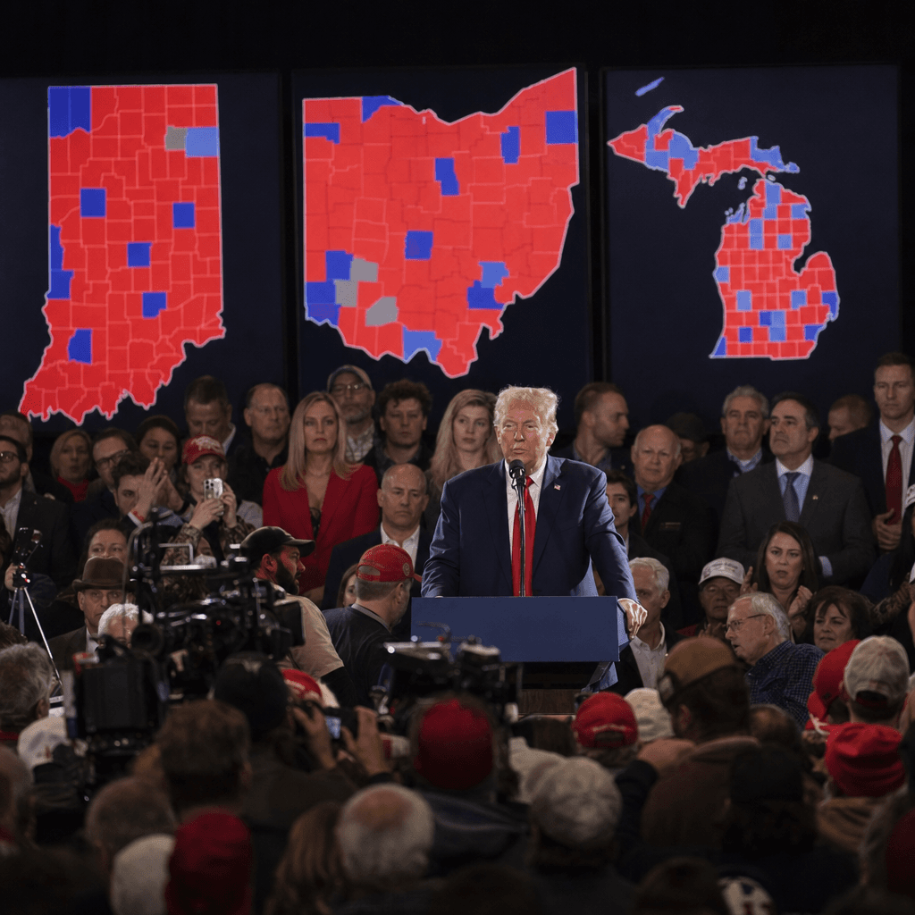 Trump's Grip Tested in Indiana, Ohio Primates
