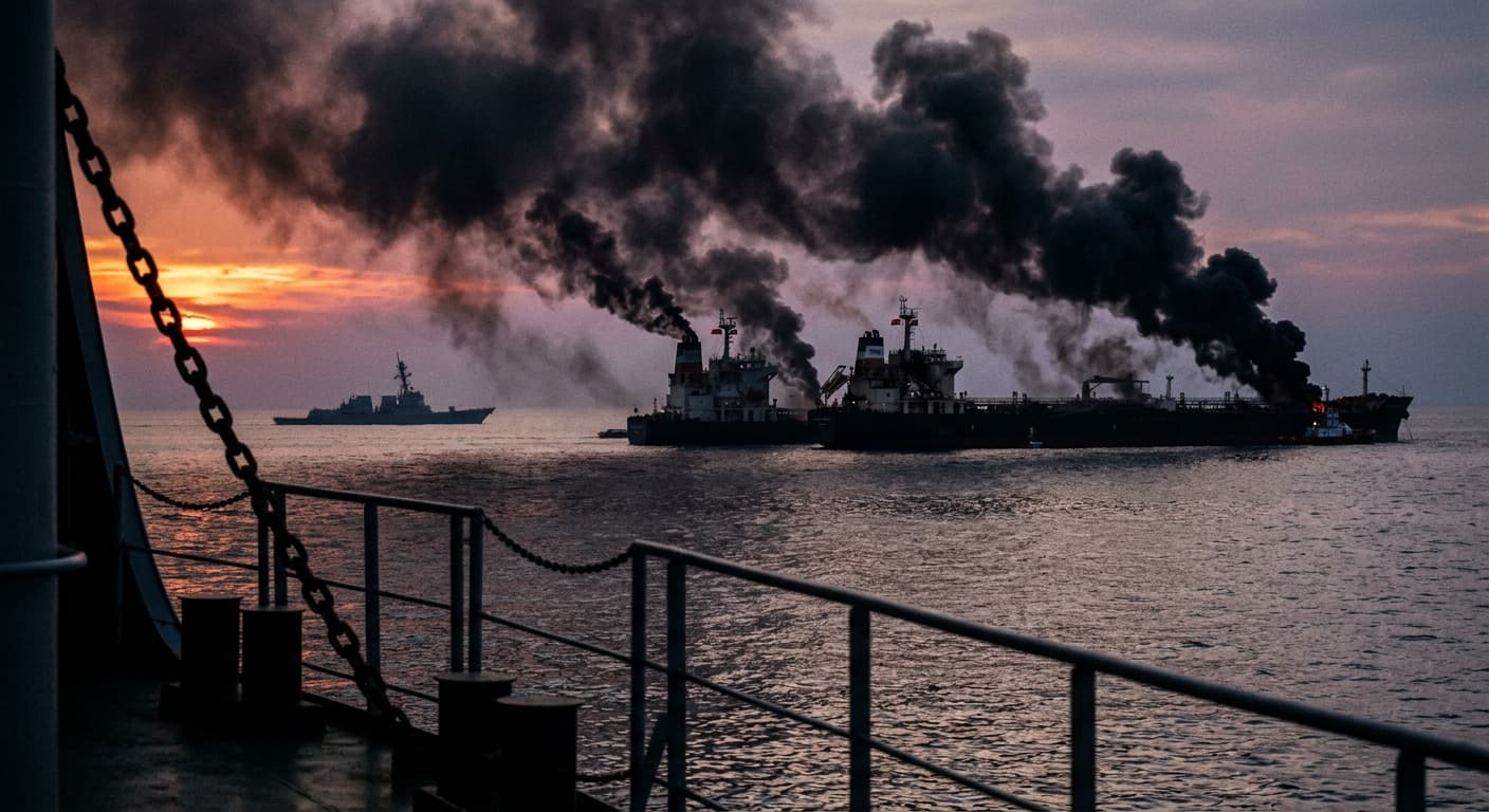 Three Tankers Hit in Strait of Hormuz