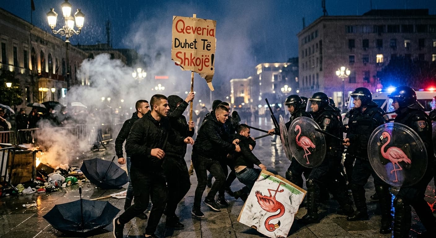 Albania's Flamingo Revolution Turns Violent