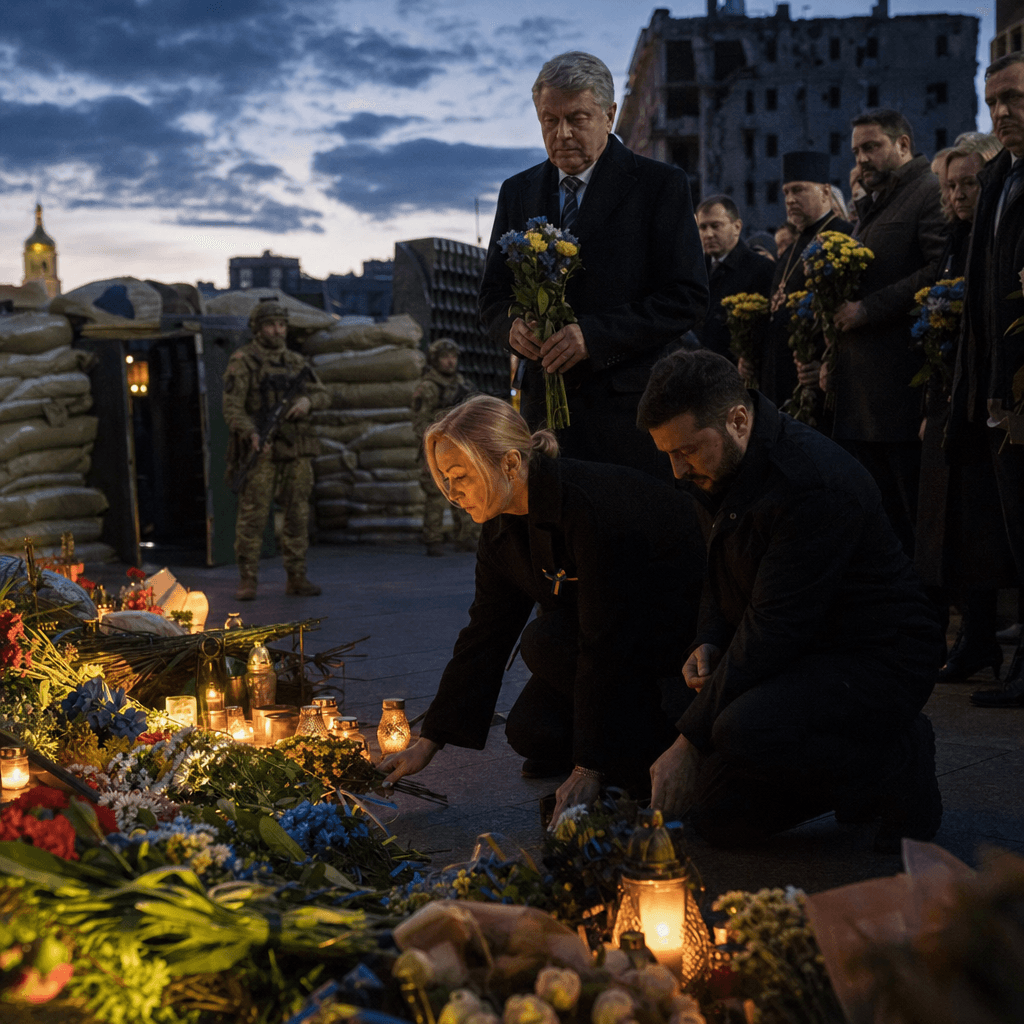 Ukraine WWII Commemoration Ceasefire Tensions