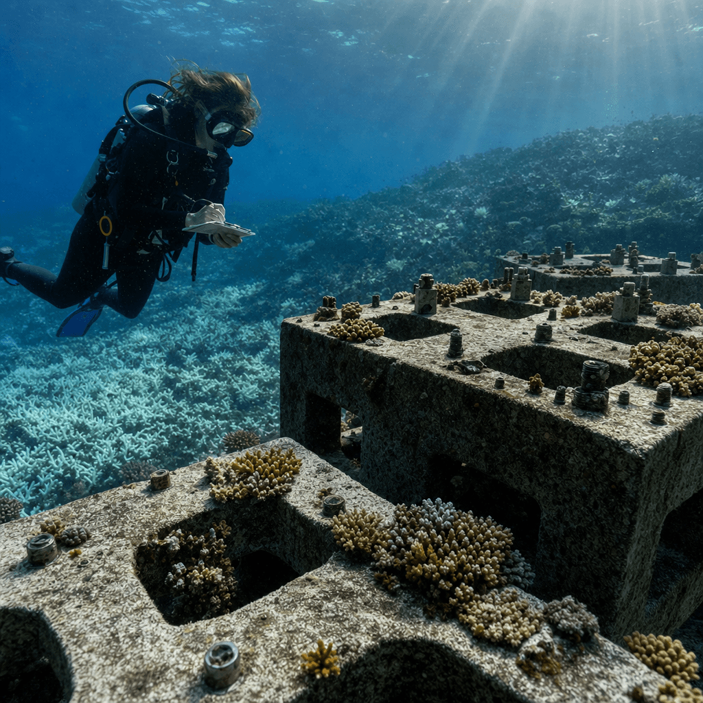 Concrete Reefs Buy Time for Coral Life