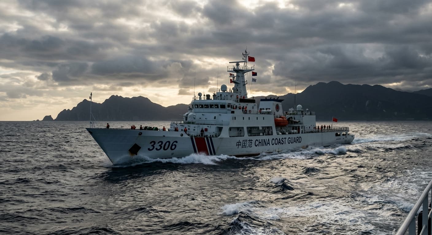 China's Coast Guard Patrols East of Taiwan