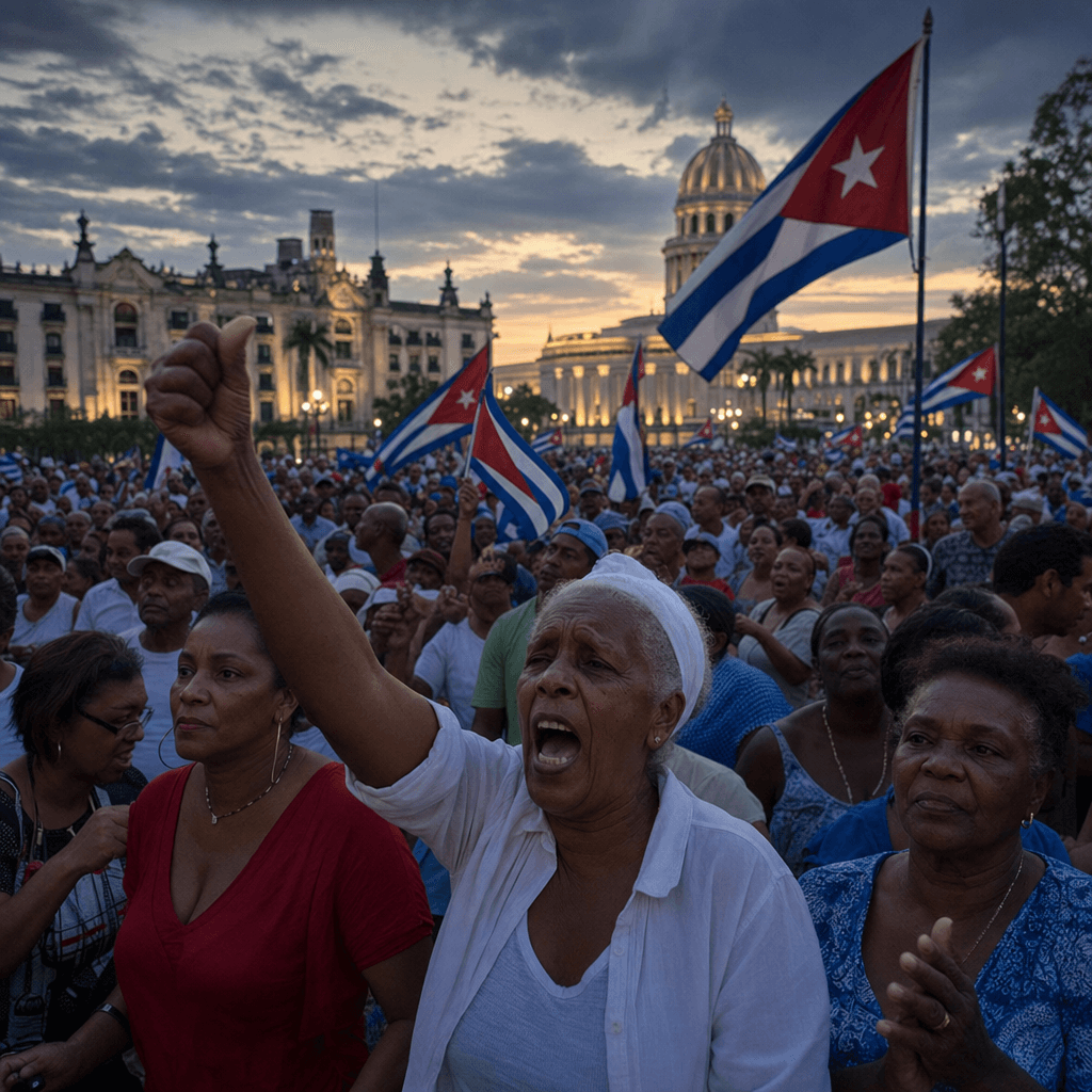 Havana Rallies for Raúl Castro's Defense