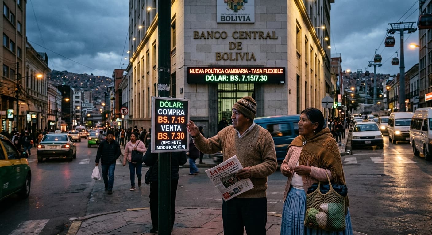 Bolivia ends dollar peg: new flexible rate