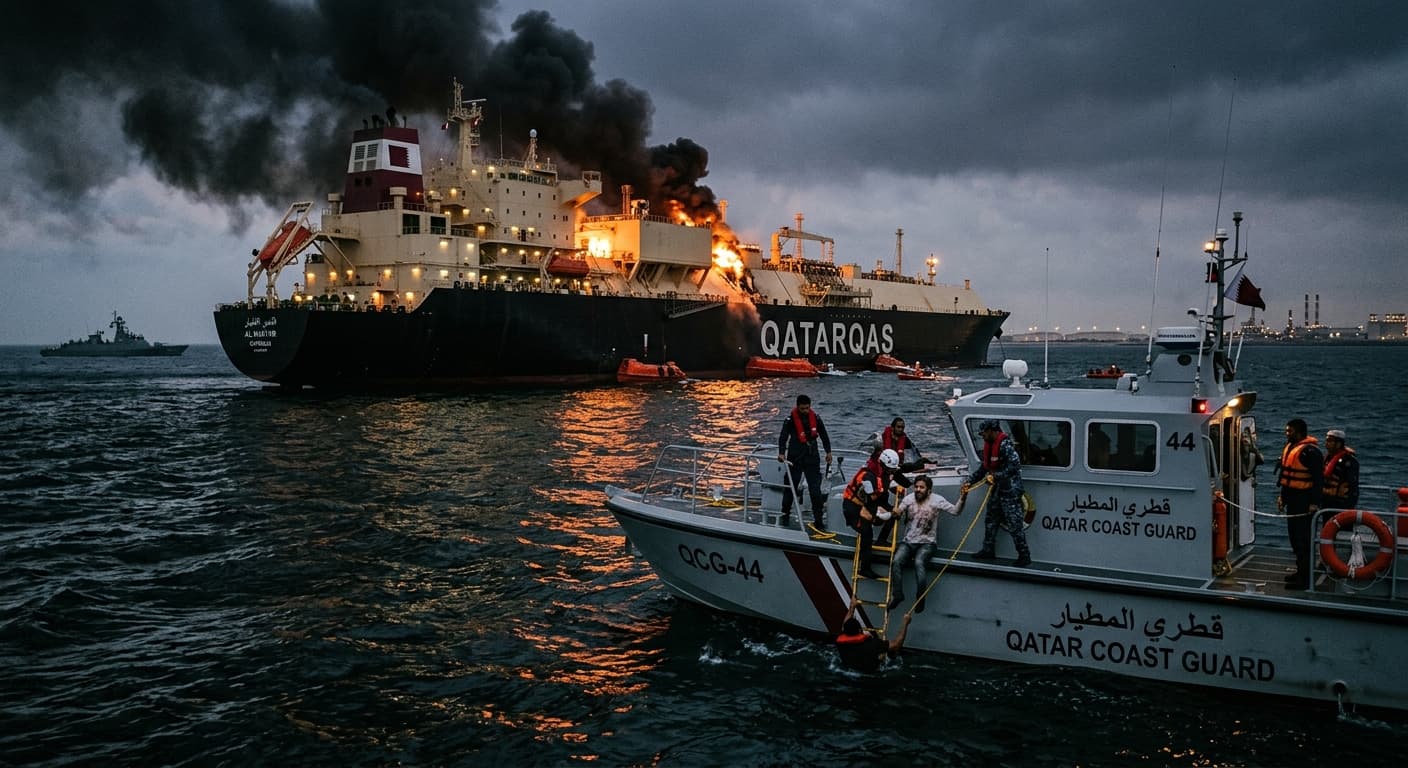 Iran Strikes Qatari LNG Tanker Amid Talks