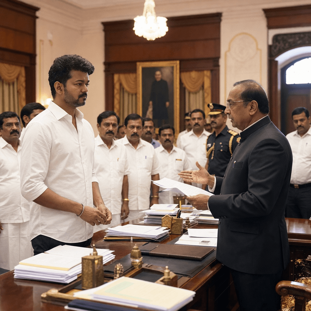Tamil Nadu Governor Challenges Vijay's Claim
