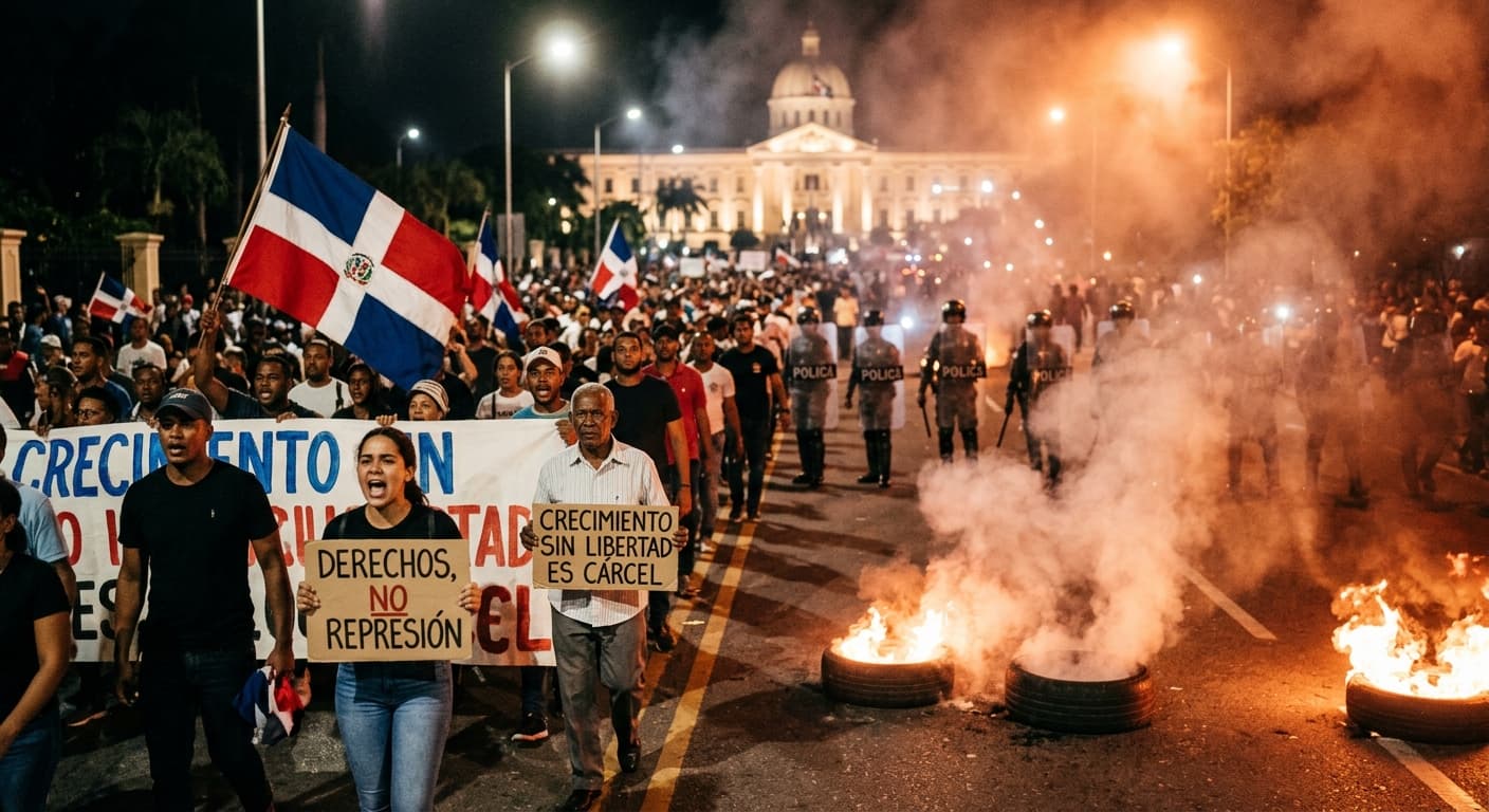 Dominican Protests Challenge Abinader's Rule
