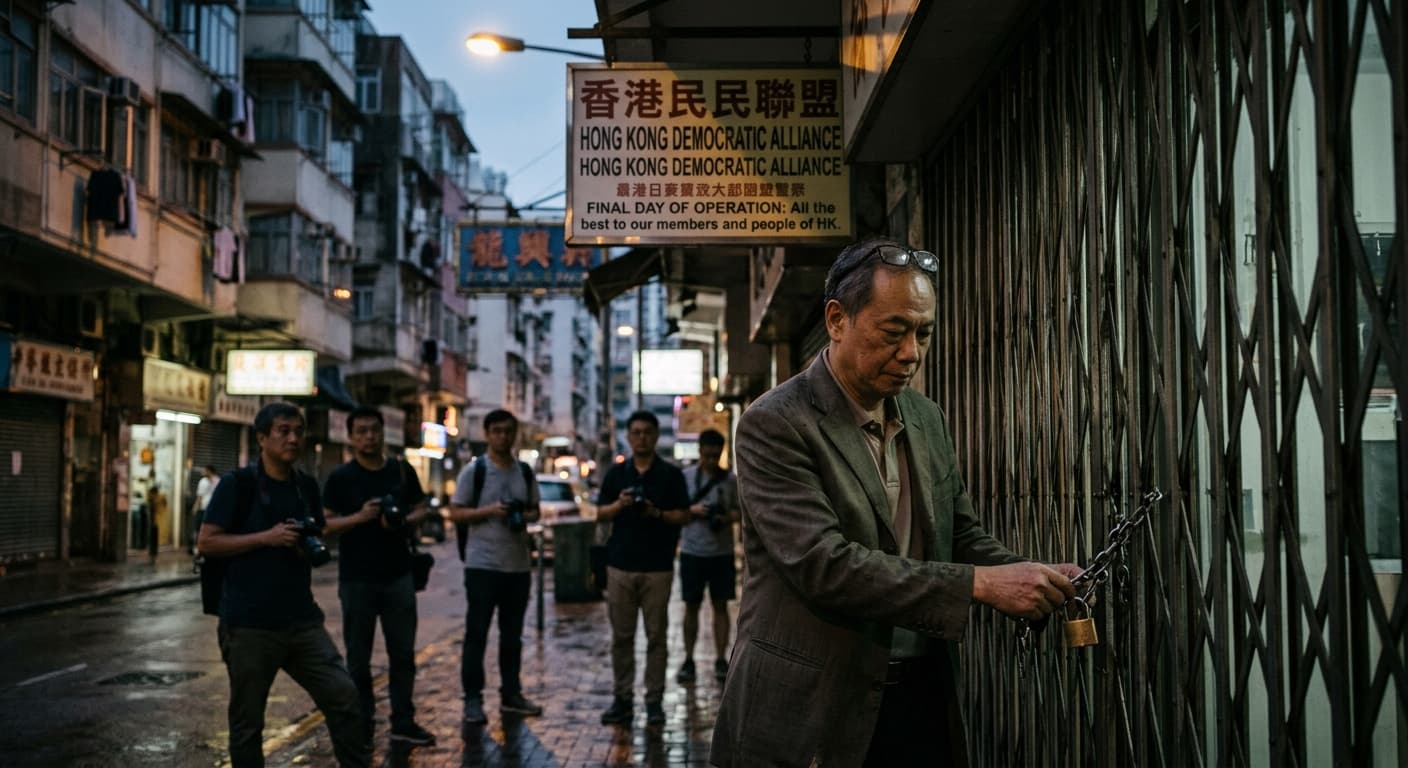 Hong Kong's Last Pro-Democracy Party Folds