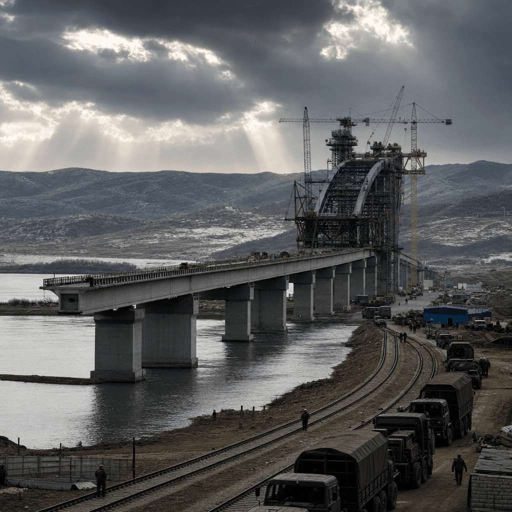 North Korea-Russia Bridge Boosts Supply Lines