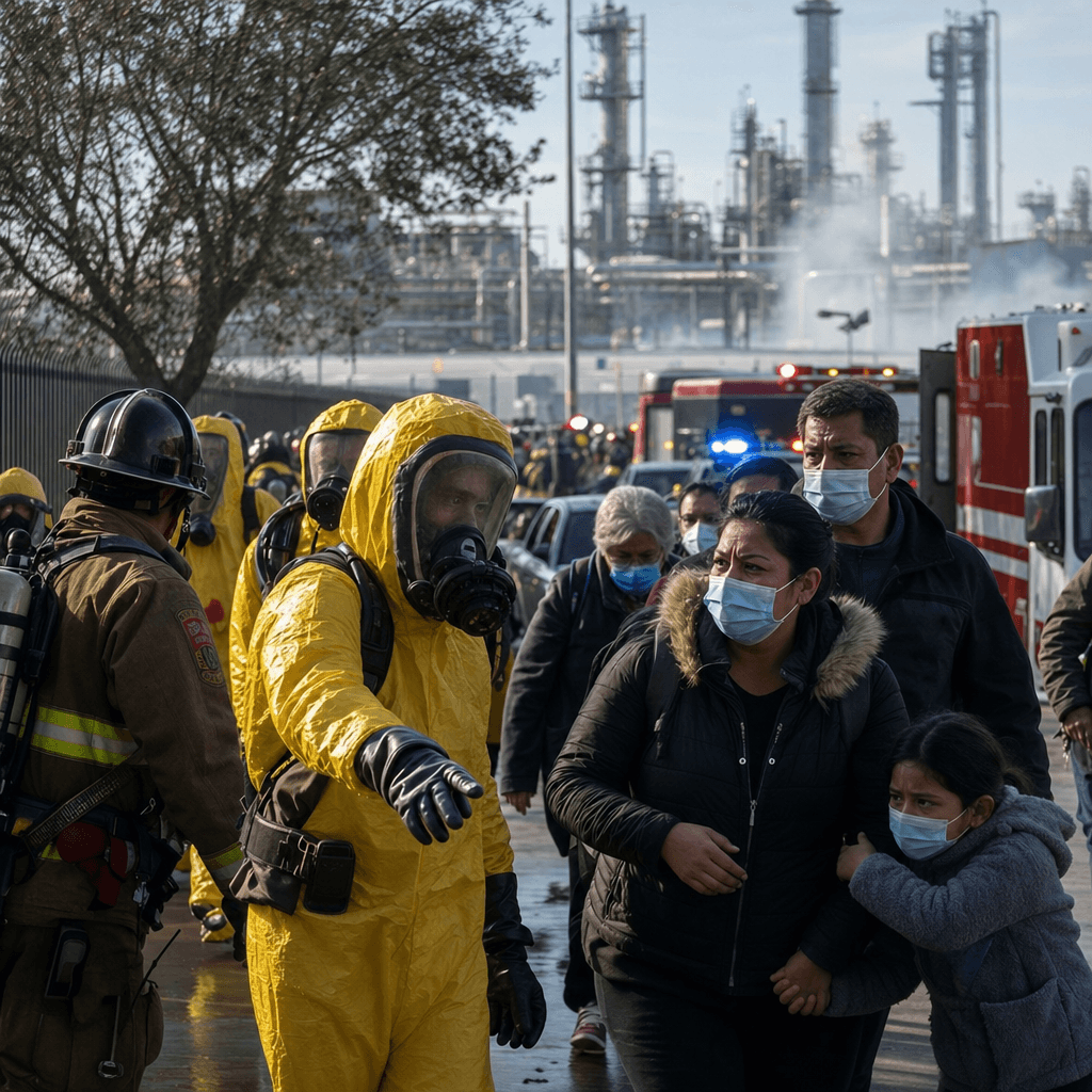California Chemical Leak Forces Evacuations