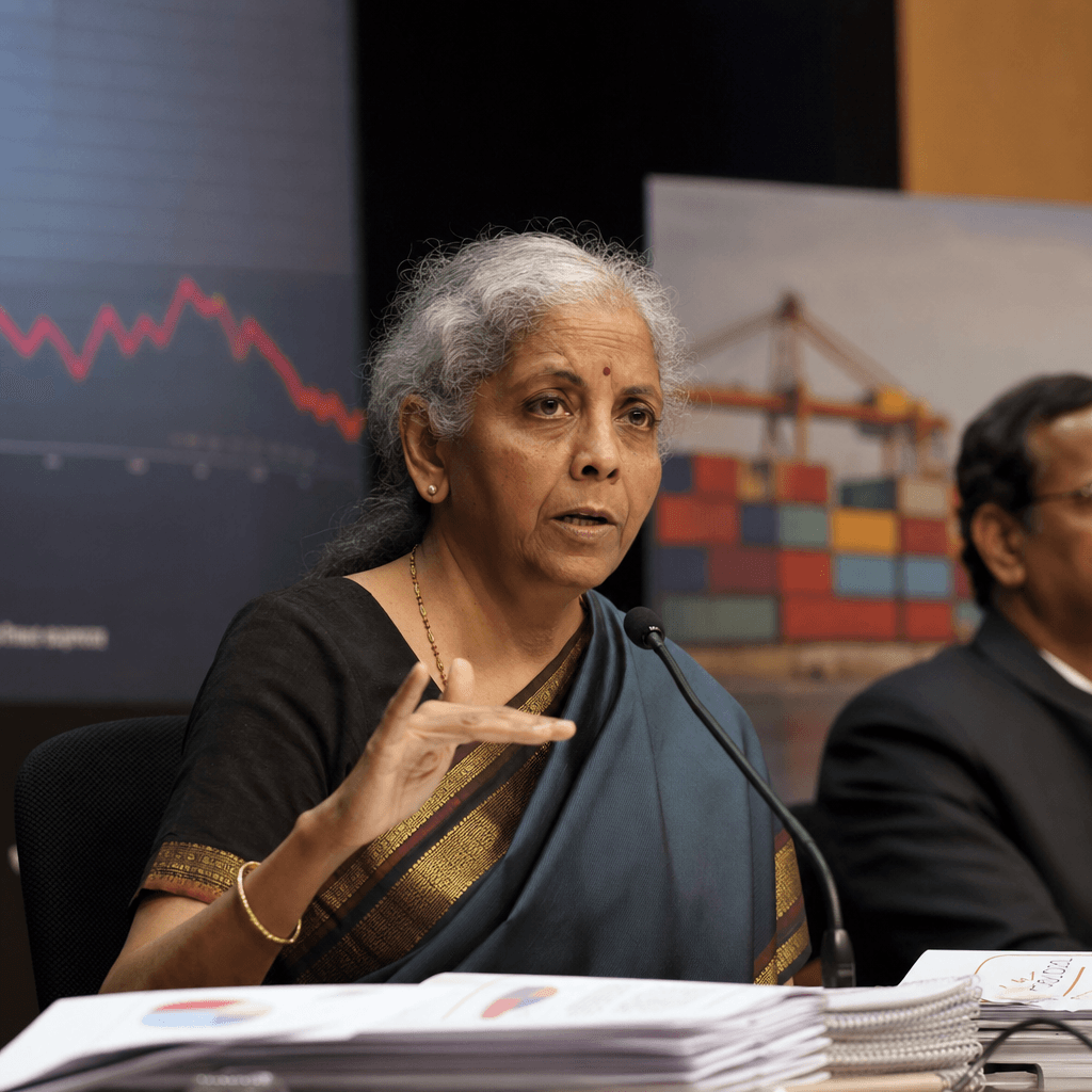 Sitharaman’s FX Warning Shows India’s Squeeze