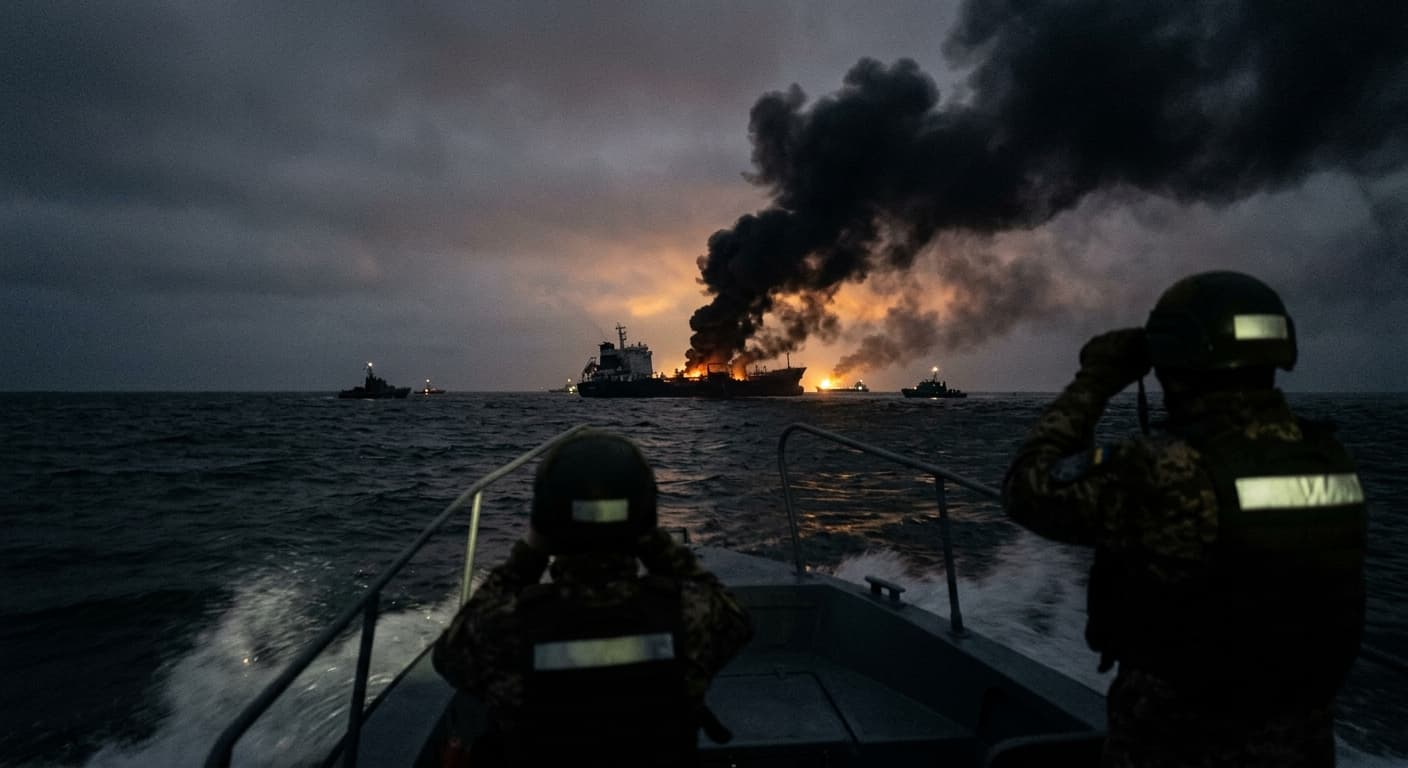 Ukraine Strikes Russian Tankers in Azov
