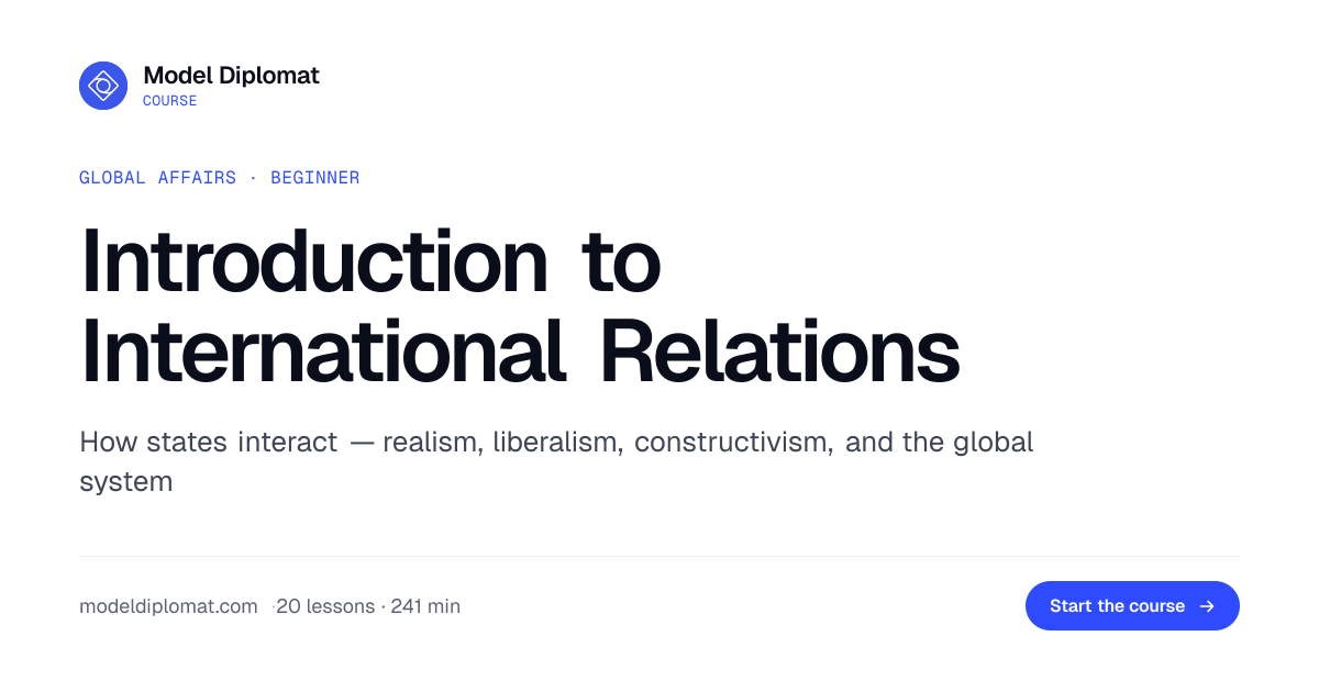 Introduction to International Relations | Model Diplomat