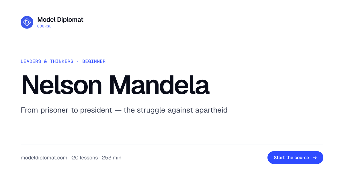 Nelson Mandela | Model Diplomat