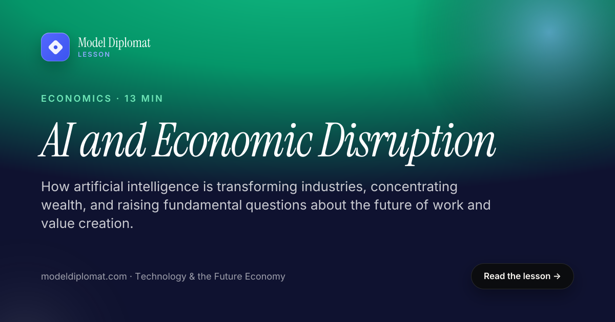 How AI Is Disrupting Jobs and the Economy | Model Diplomat
