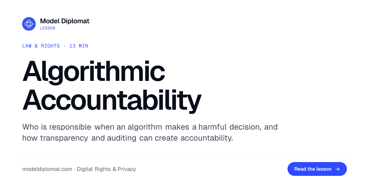 Algorithmic Accountability: Who Answers for AI Harm