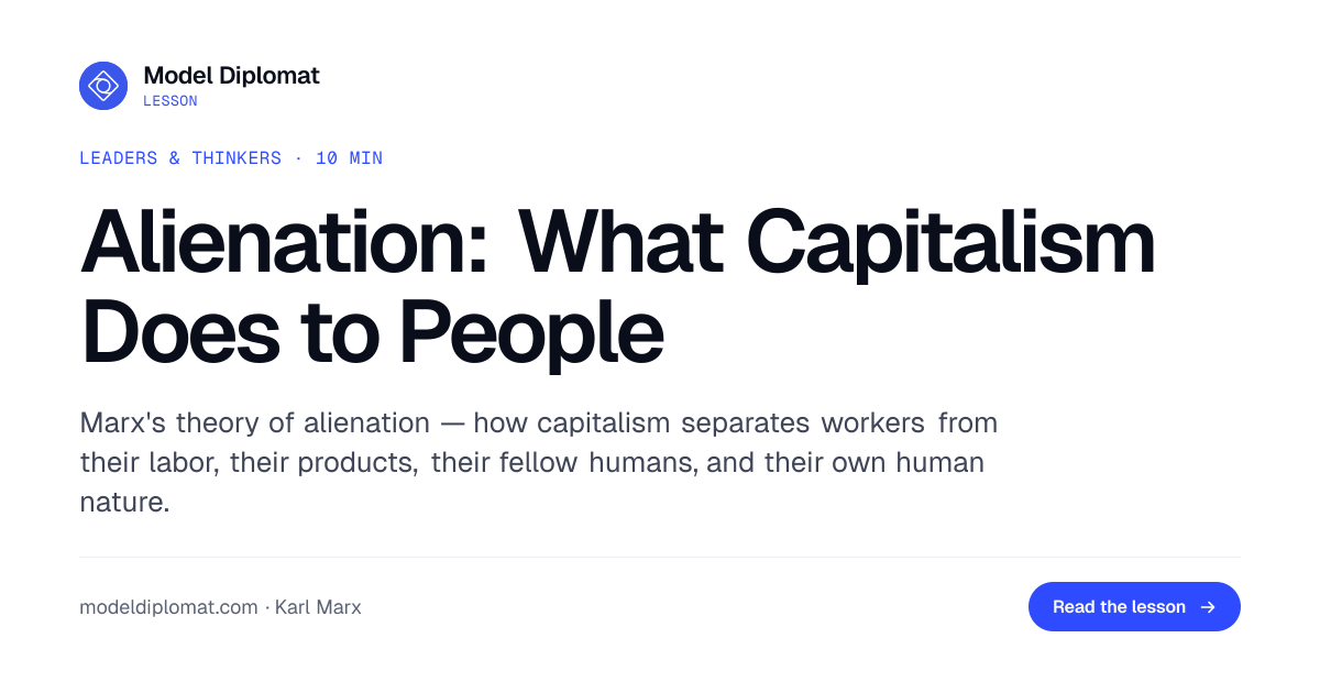 Alienation: How Capitalism Estranges Workers