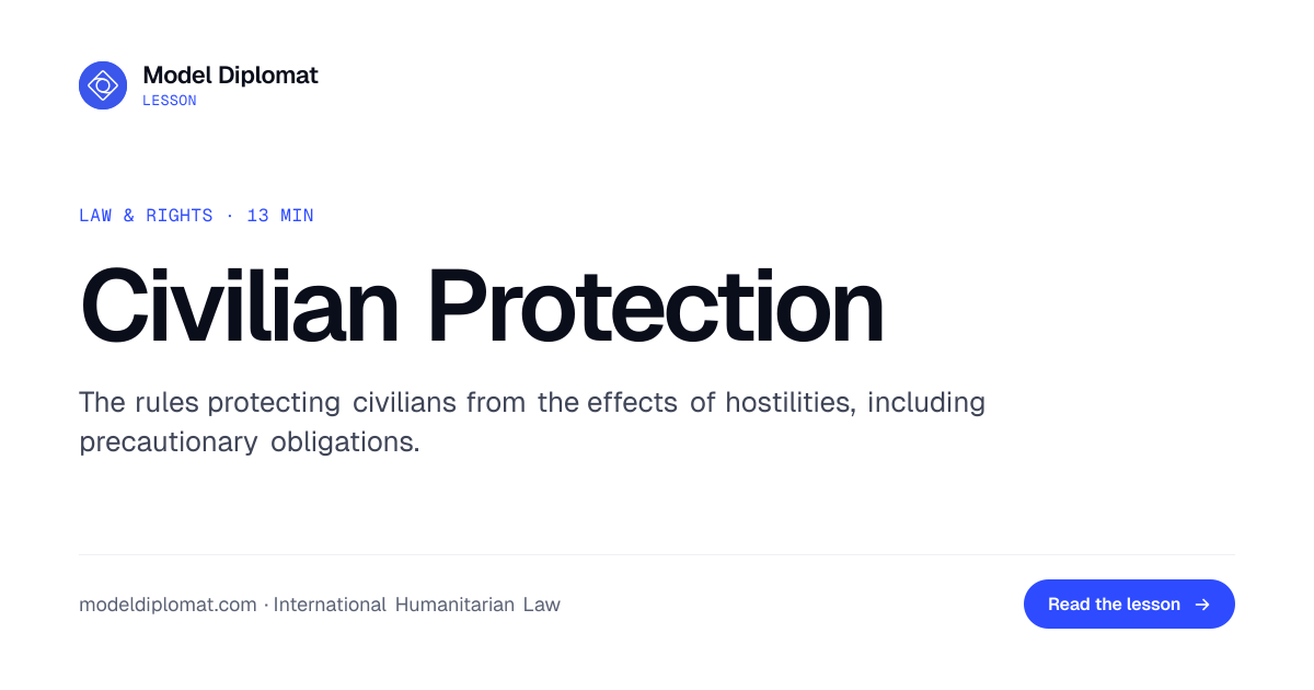 Civilian Protection Under Humanitarian War Law