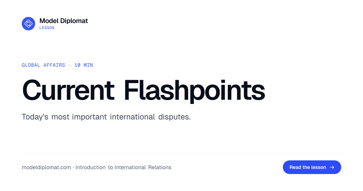 Current Flashpoints: Today's Top Global Disputes