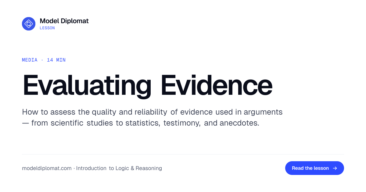 Evaluating Evidence: Judging Source Reliability