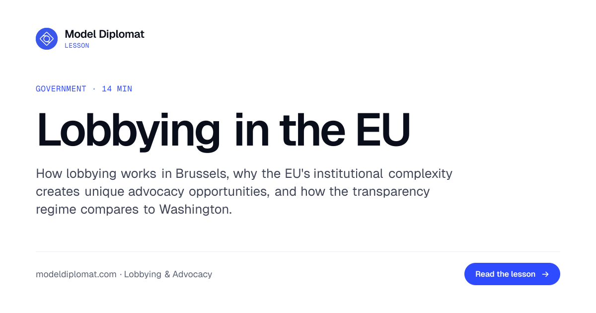 Lobbying in the EU: How Brussels Influence Works