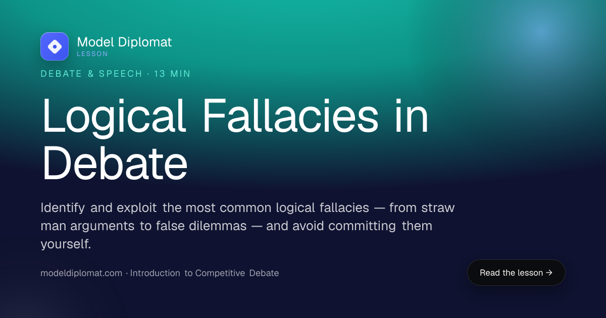 Logical Fallacies in Debate: Spot, Exploit, and Avoid