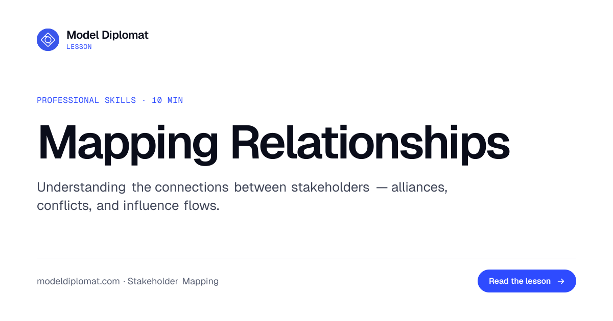 Mapping Stakeholder Relationships and Influence